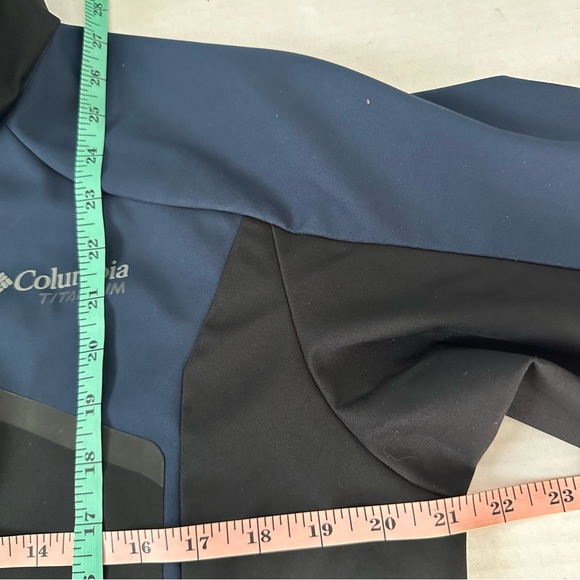 Columbia Omni-Shield Interchange Titanium Blue Black Zip-up Soft Shell Jacket M - Picture 11 of 14